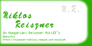 miklos reiszner business card